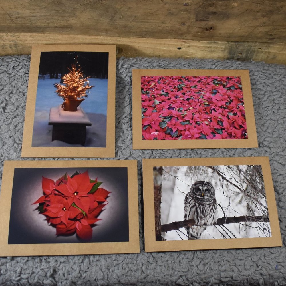Set of 4 Original Photography Christmas/Holiday Cards